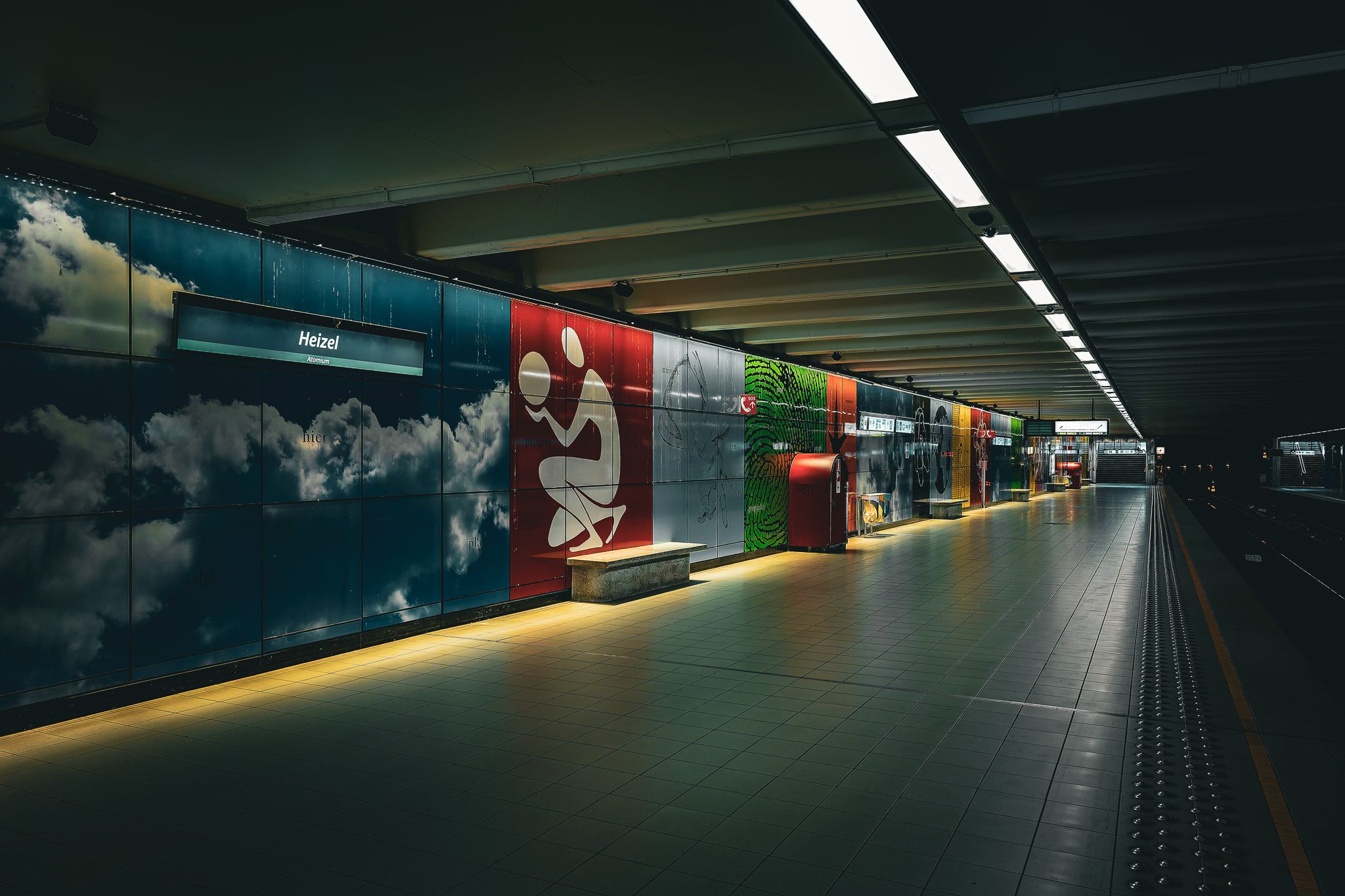 Metro station Heysel, Belgium