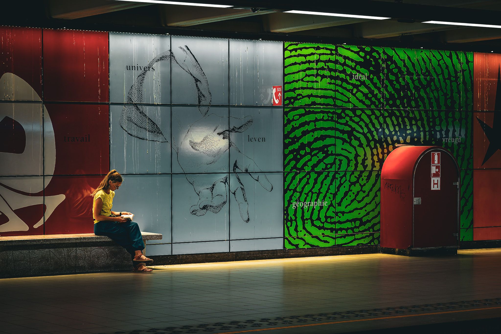 Metro station Heysel, Belgium