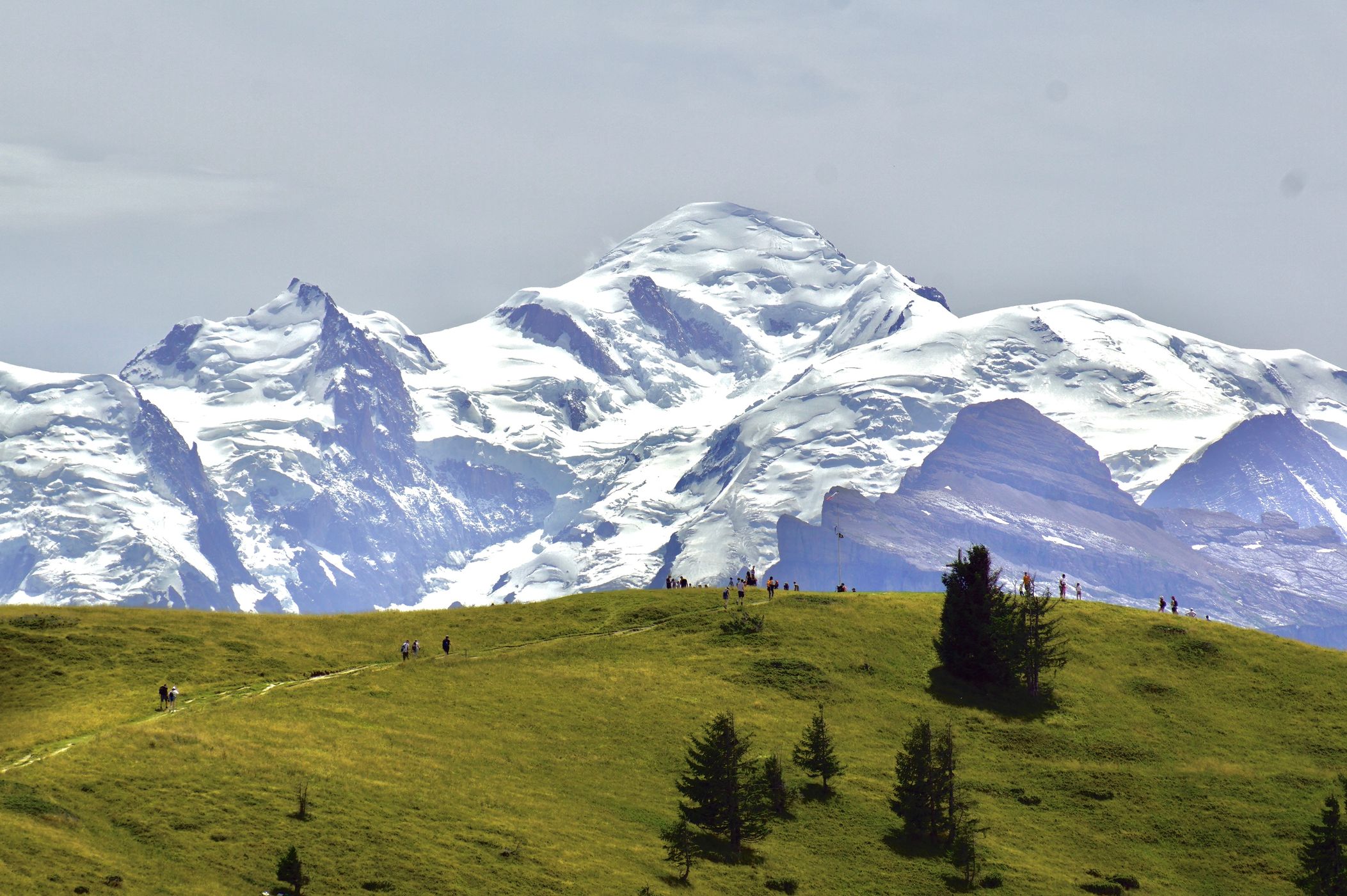 Mont Blanc, Joux Plane Lake walk, France