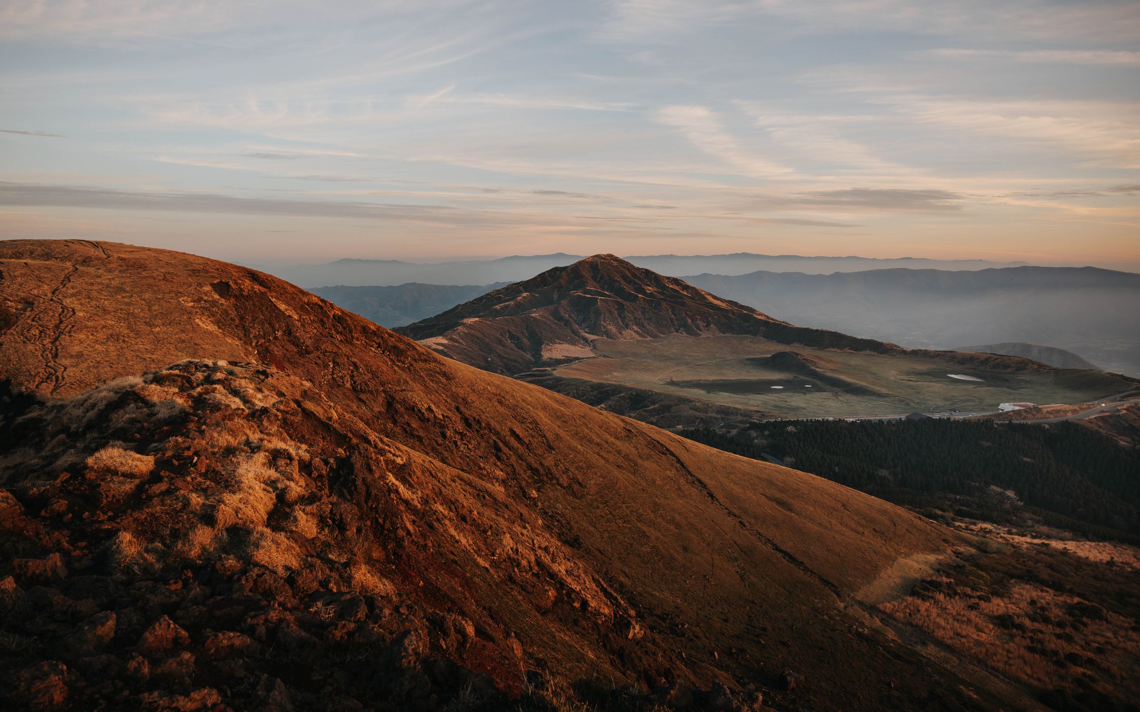 Mt. Kishima peak, Aso-Kuju National Park, Japan