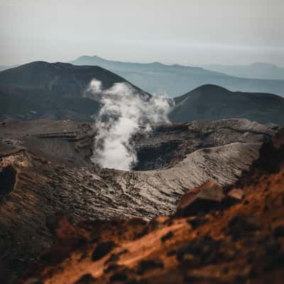 Mt. Minamidake peak view, Aso-Kuju National Park, Japan