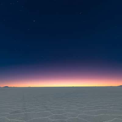 Night photography at Salar de Uyuni, Bolivia