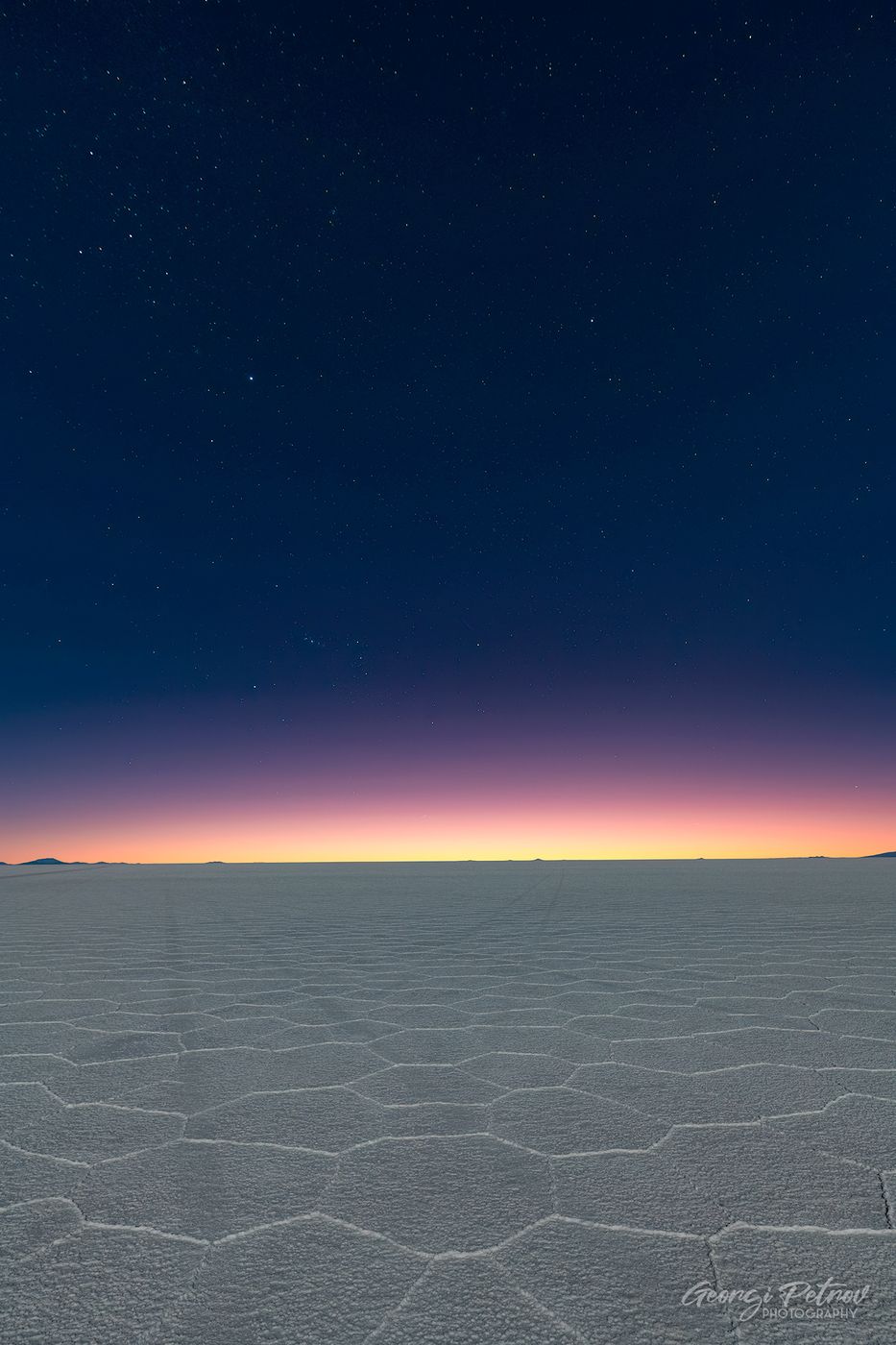 Night photography at Salar de Uyuni, Bolivia