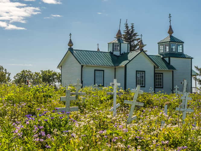 Ninilchik Russian Orthodox Church and cemetery