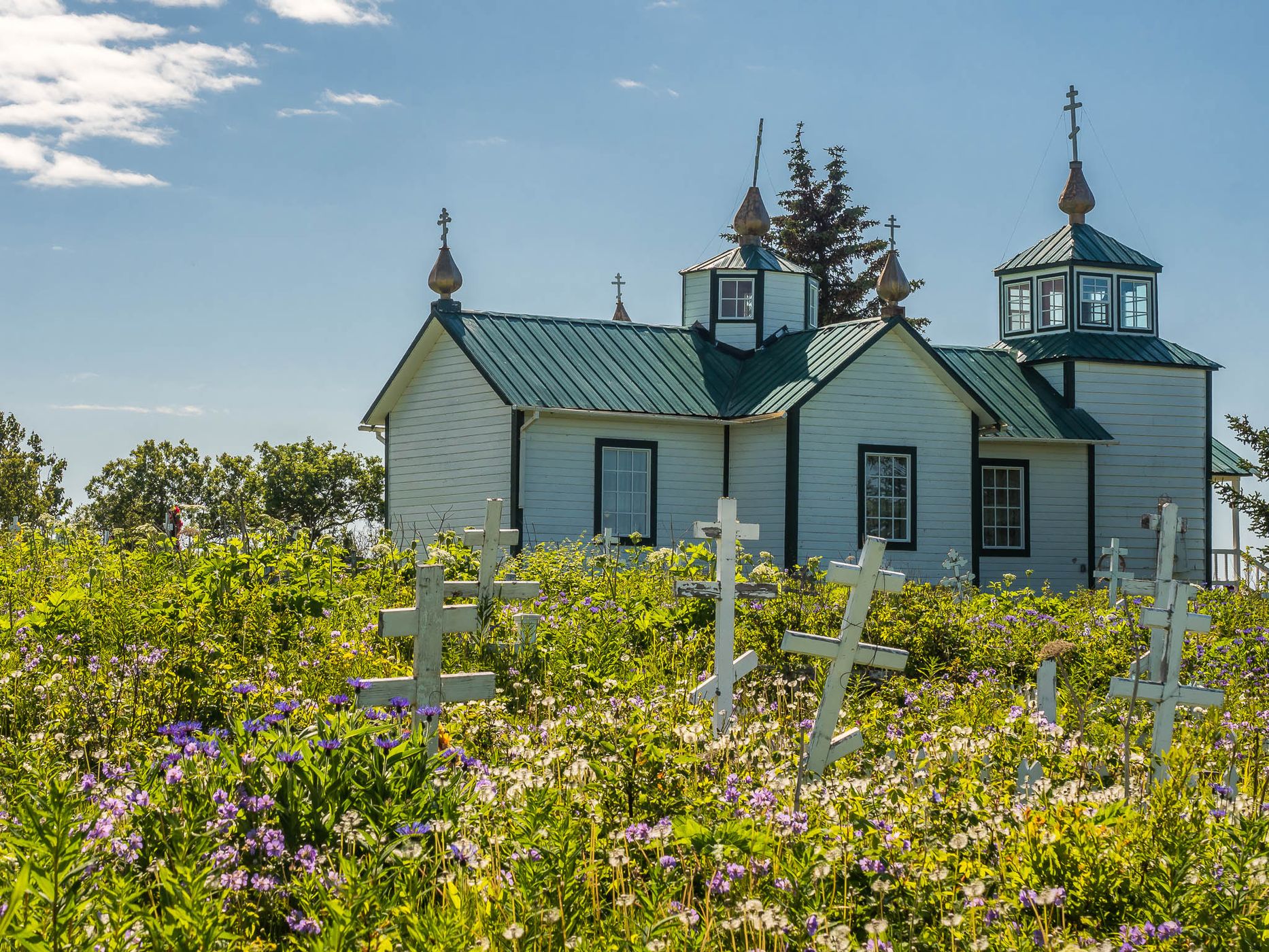 Ninilchik Russian Orthodox Church and cemetery, USA