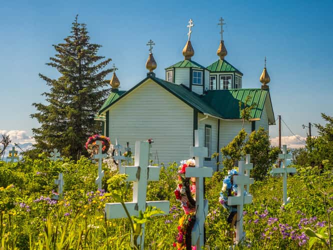 Ninilchik Russian Orthodox Church and cemetery