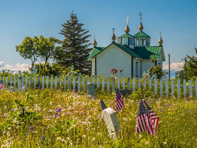 Ninilchik Russian Orthodox Church and cemetery
