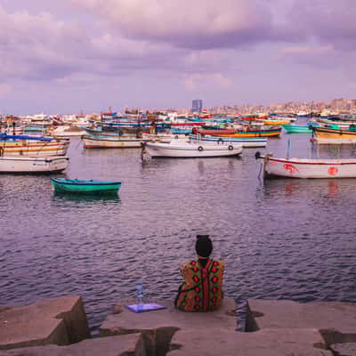 Old harbor, Alexandria, Egypt