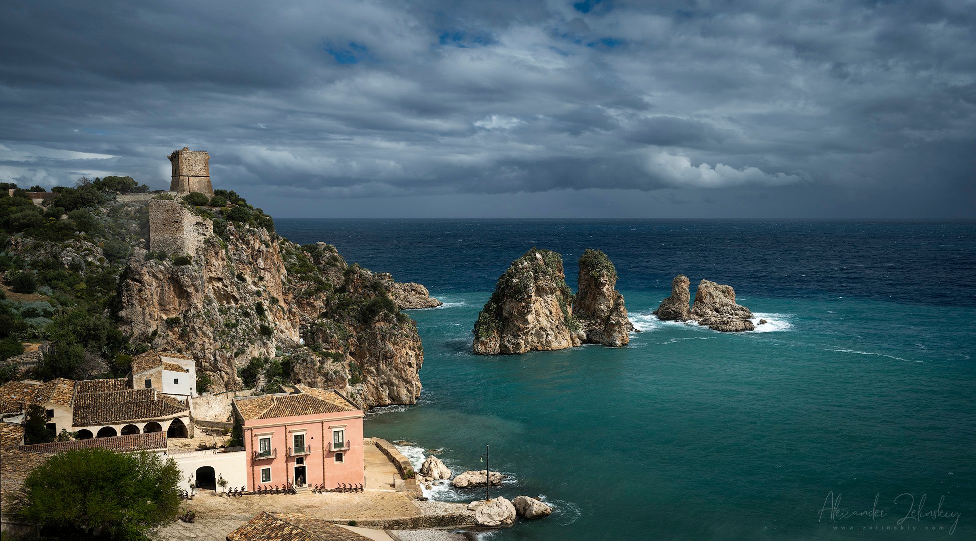 Old Tuna Fishing establishment, Scopello,  Sciliy, Italy