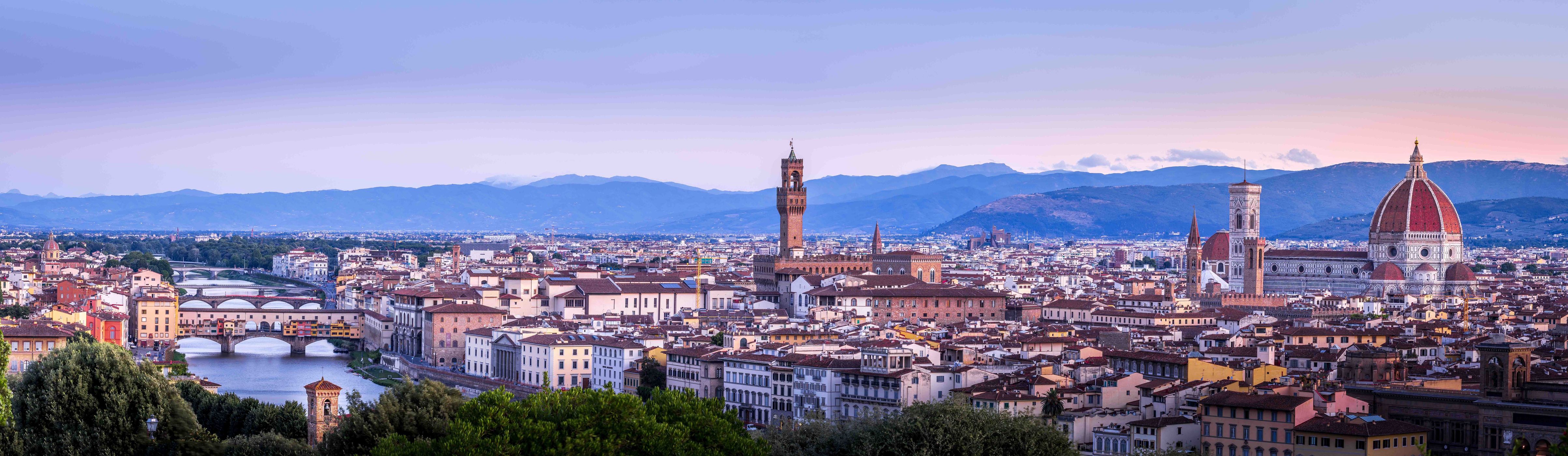 Panoramic View of Florence from Piazzale Michelangelo, Italy