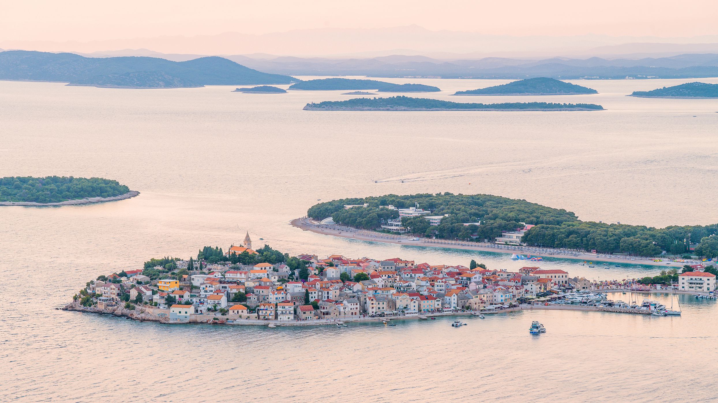Primošten peninsula view, Croatia
