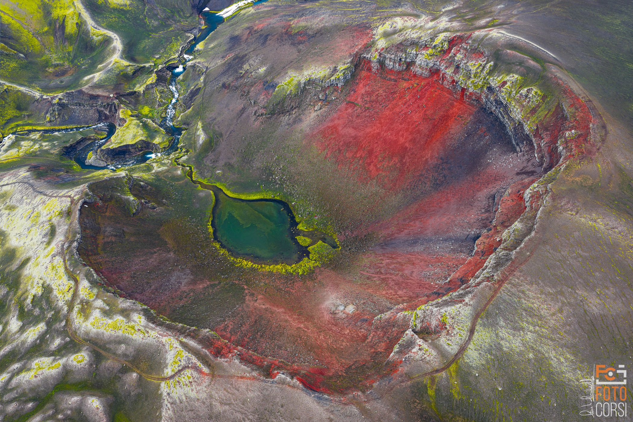 Raudibotn crater, Iceland