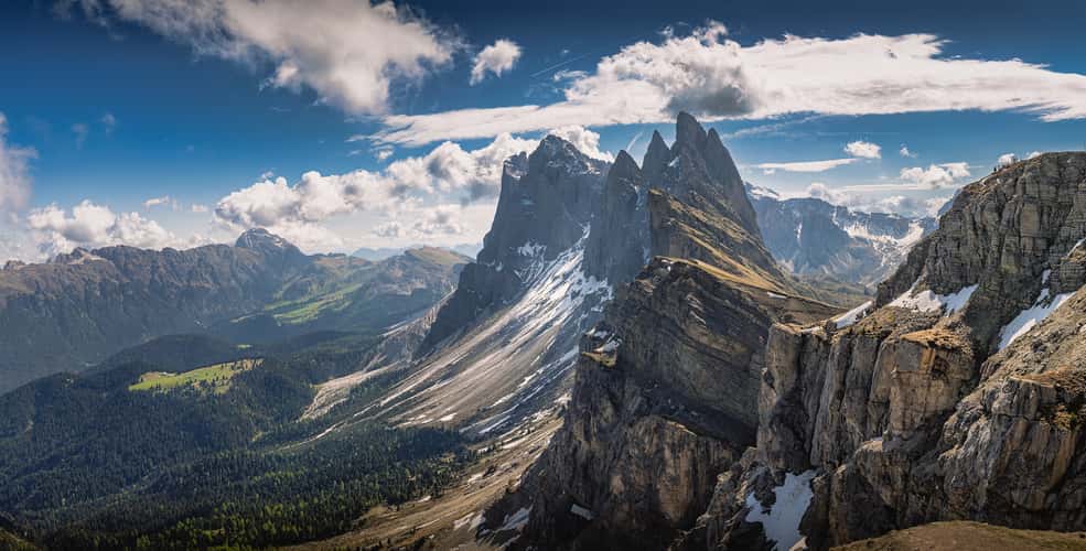 Seceda classic view point, South Tyrol