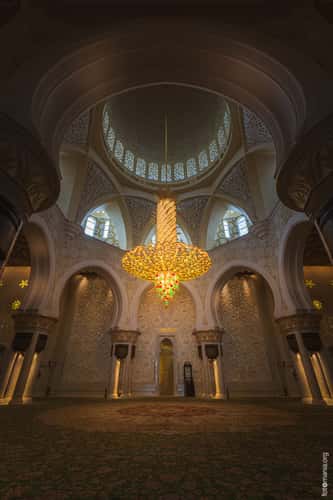 Sheikh Zayed Grand Mosque from inside, Abu Dhabi