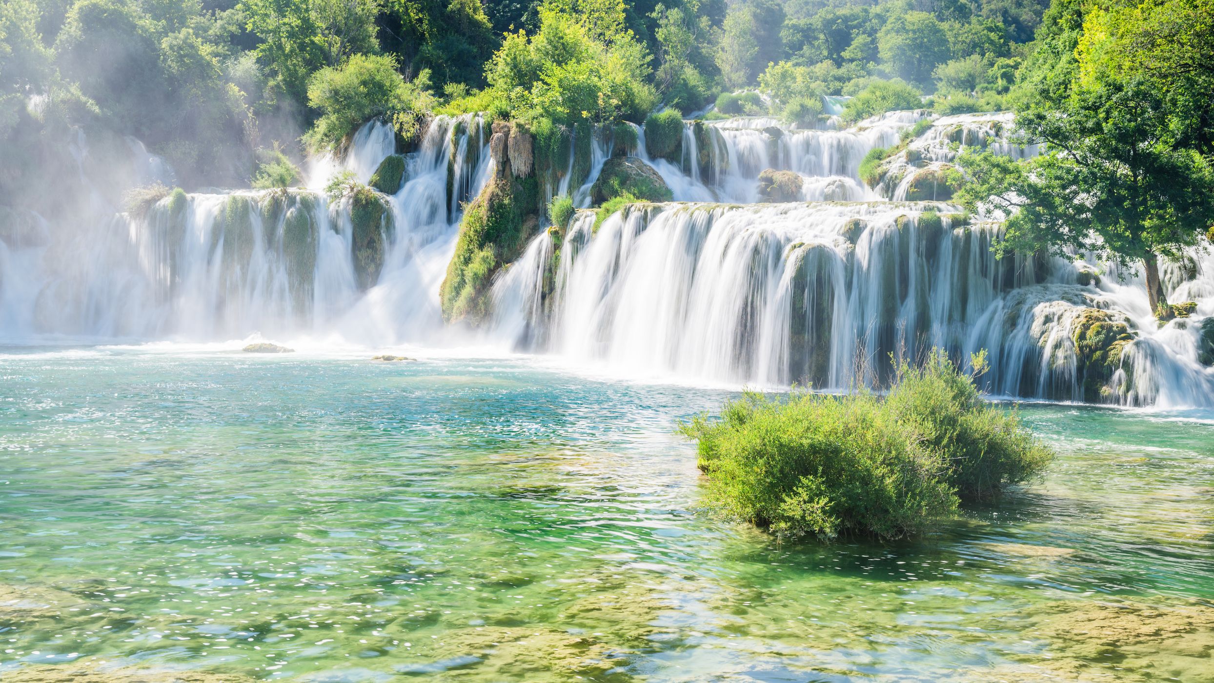 Skradinski Buk, the main waterfalls of Krka National Park, Croatia