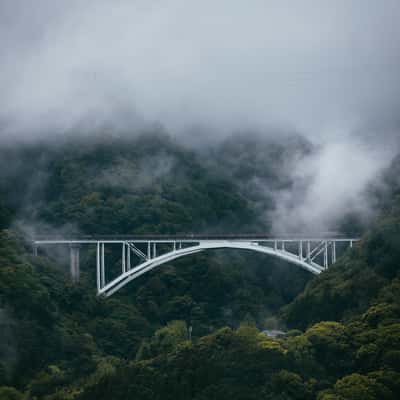 Sky terrace at Amanda Beppu Yula-Re Hotel, Japan