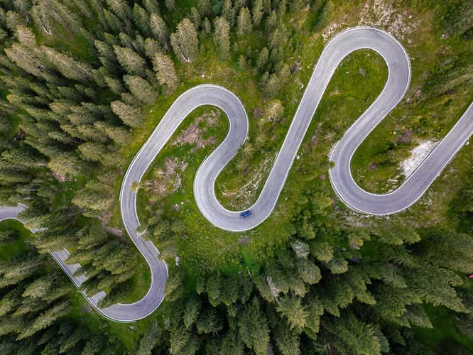 Snake road, Giau pass