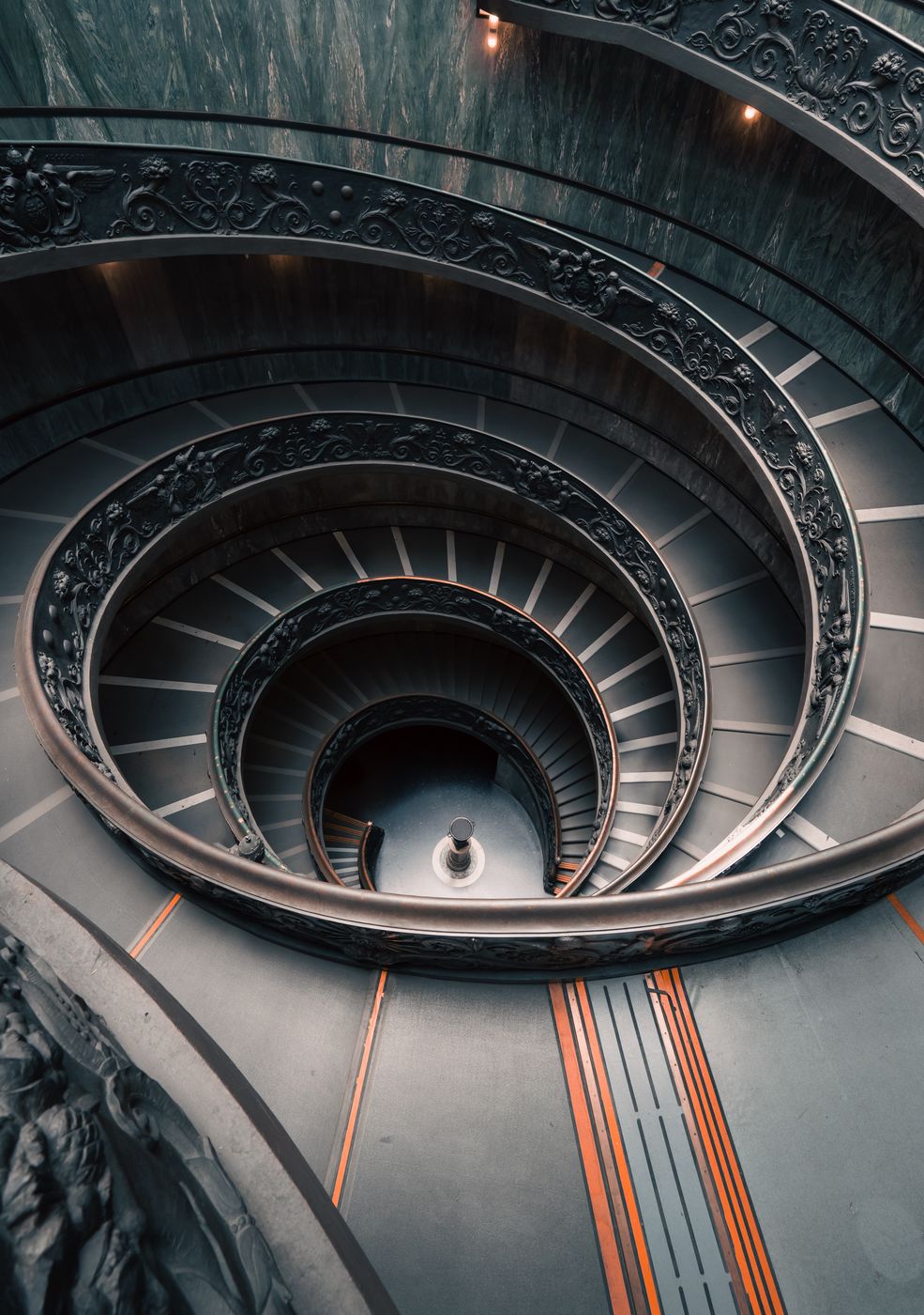 Spiral Staircase at Vatican Museum, Rome, Italy
