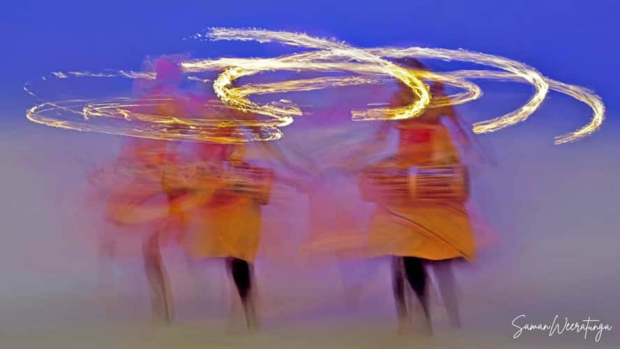 Sri Lankan traditional dancers