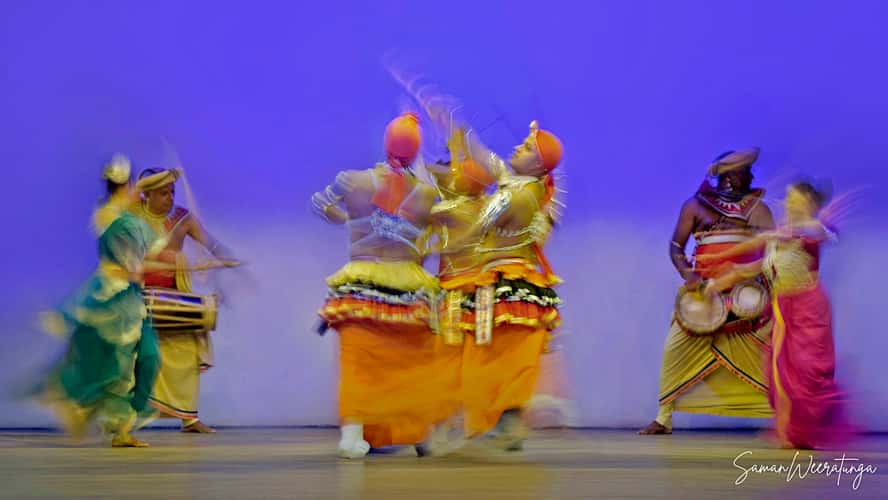 Sri Lankan traditional dancers