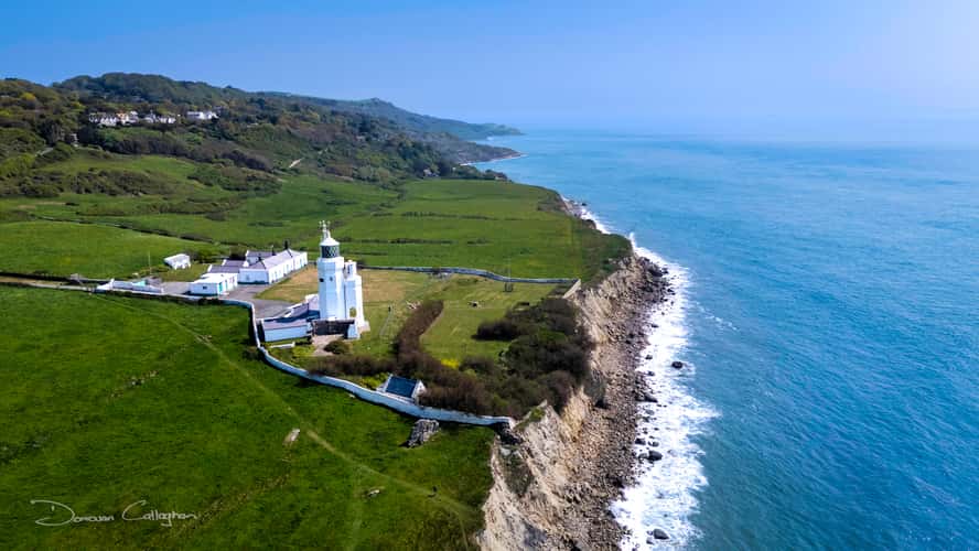 St Catherine's Lighthouse, Huckster, Isle of Wight, England