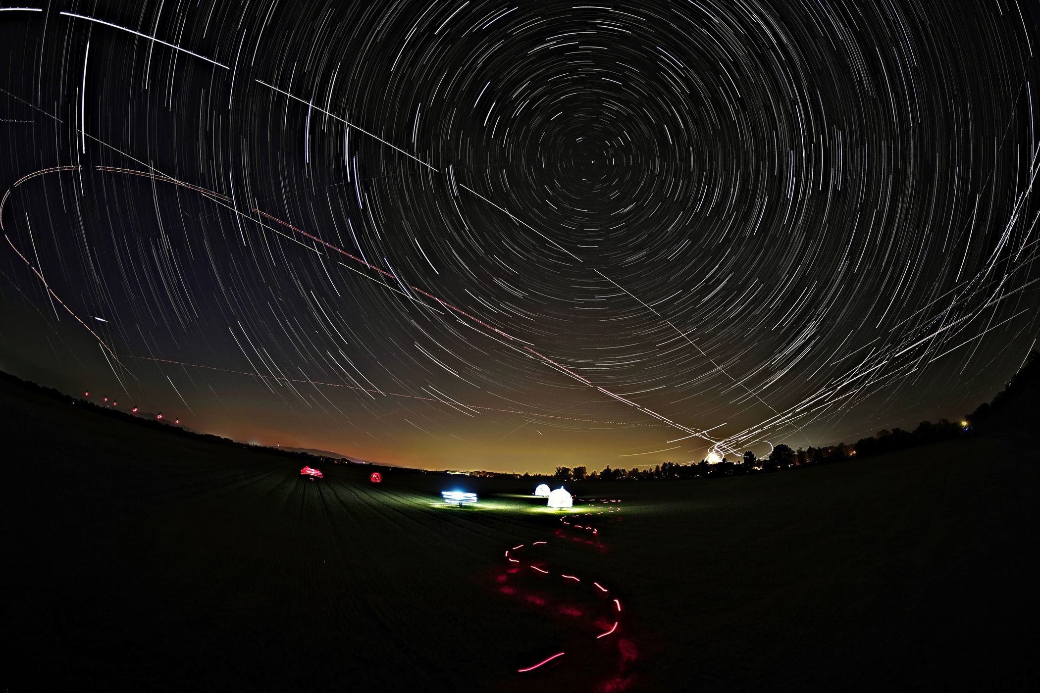 Startrails over Vienna, Austria