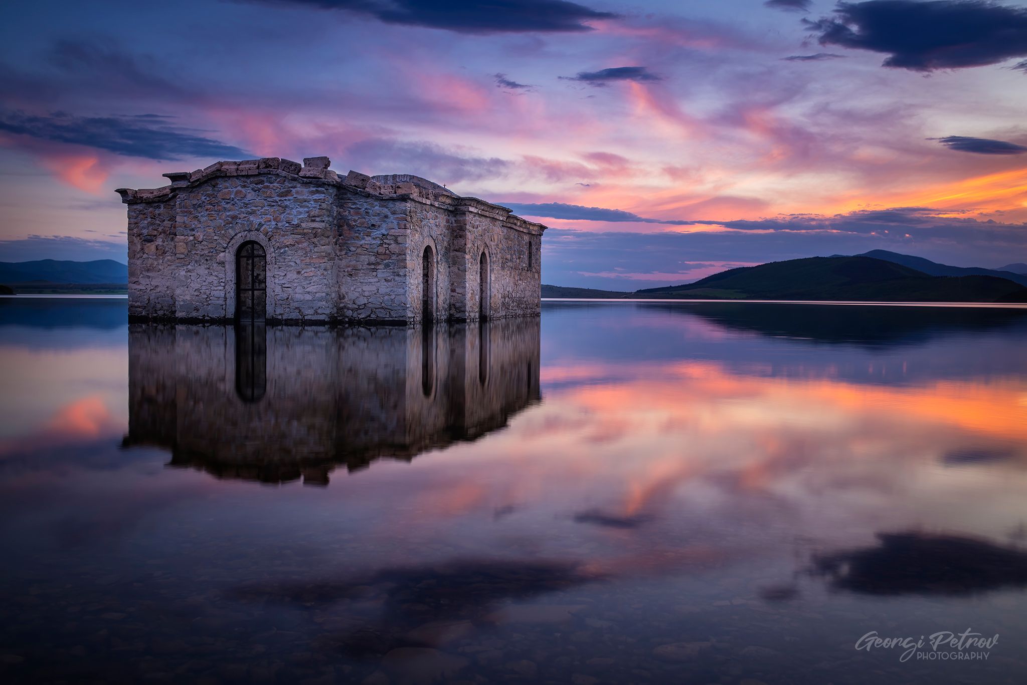 Sunken Church of Jrebchevo Dam, Bulgaria