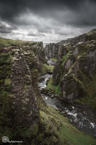 Sunset at Fjaðrárgljúfur-Canyon