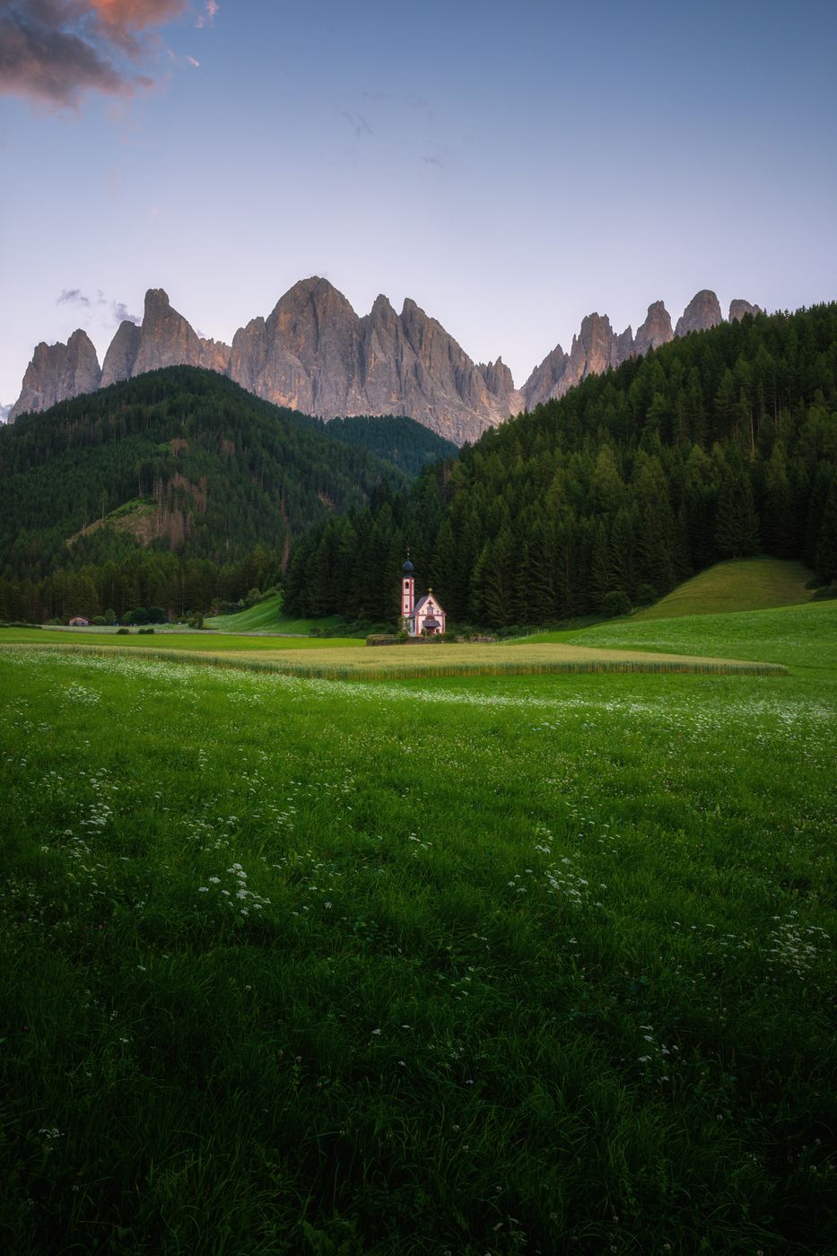 The Church of St. Johann in Ranui, Italy