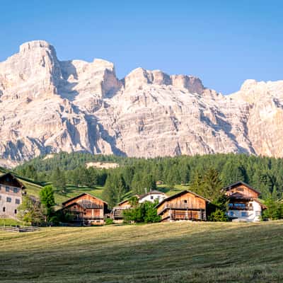 The Dolomites from San Cassiano in Val Badia, Italy
