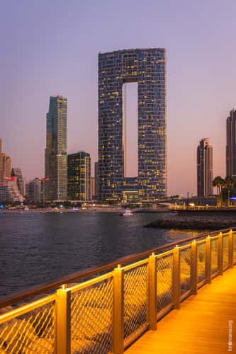 View from Bluewaters district, Dubai