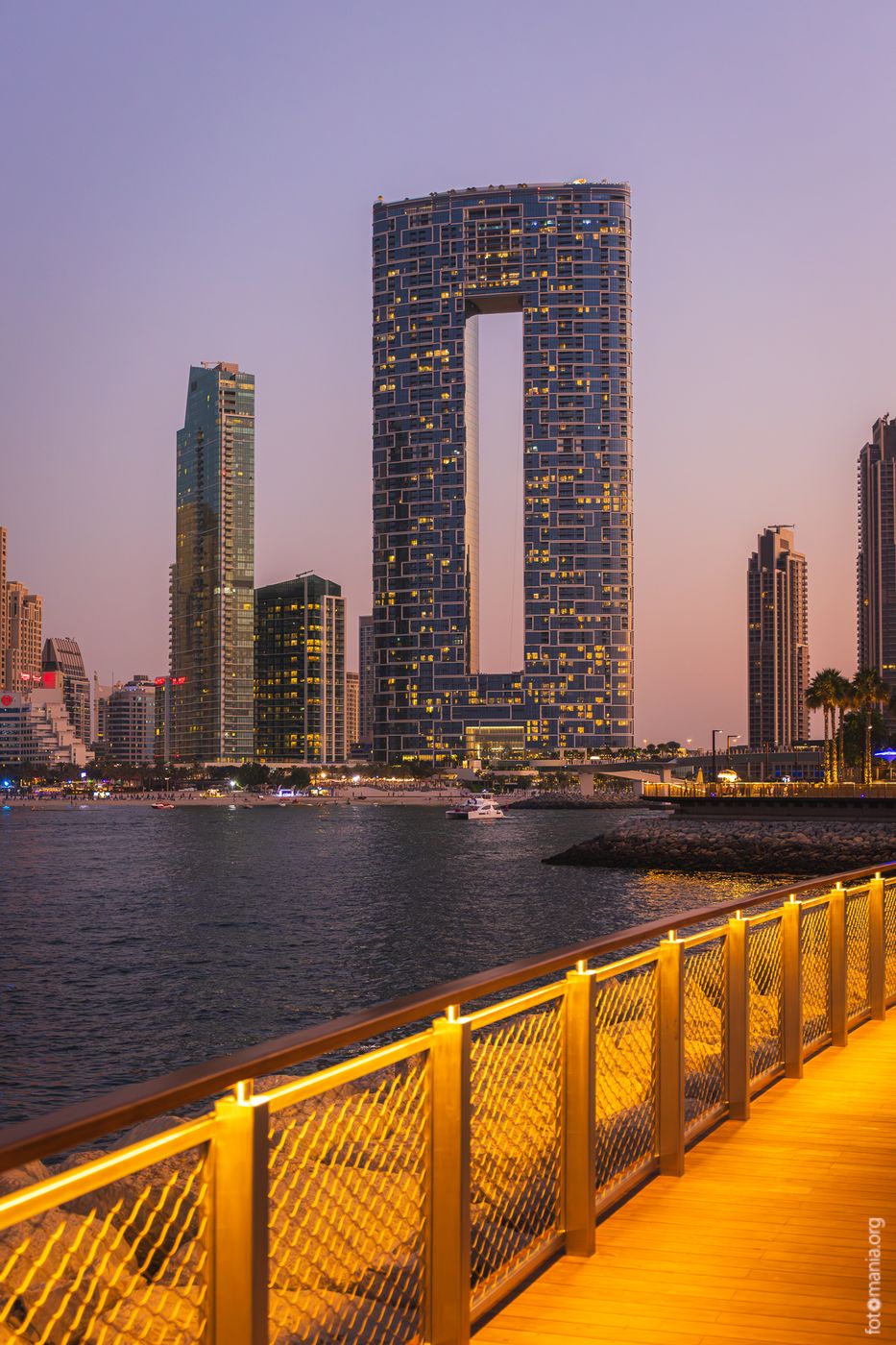 View from Bluewaters district, Dubai, United Arab Emirates