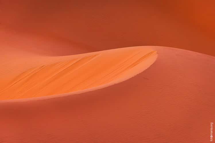 View from dune near Qasr Al Sarab Hotel