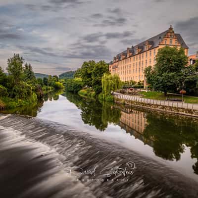 View from old Werra bridge, Germany
