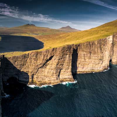 View from Trælanípa, Faroe Islands