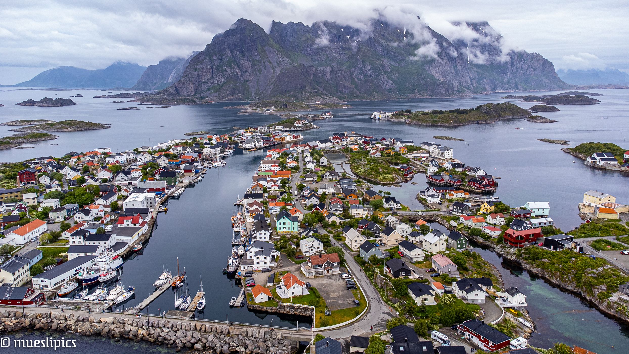 View of Henningsvær, Norway