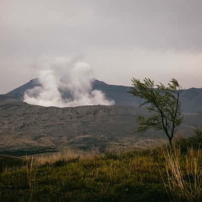 View to Nakadake No. 1 Crater, Aso-Kuju National Park, Japan