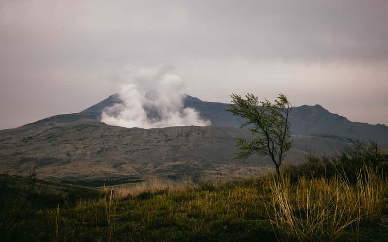 View to Nakadake No. 1 Crater, Aso-Kuju National Park