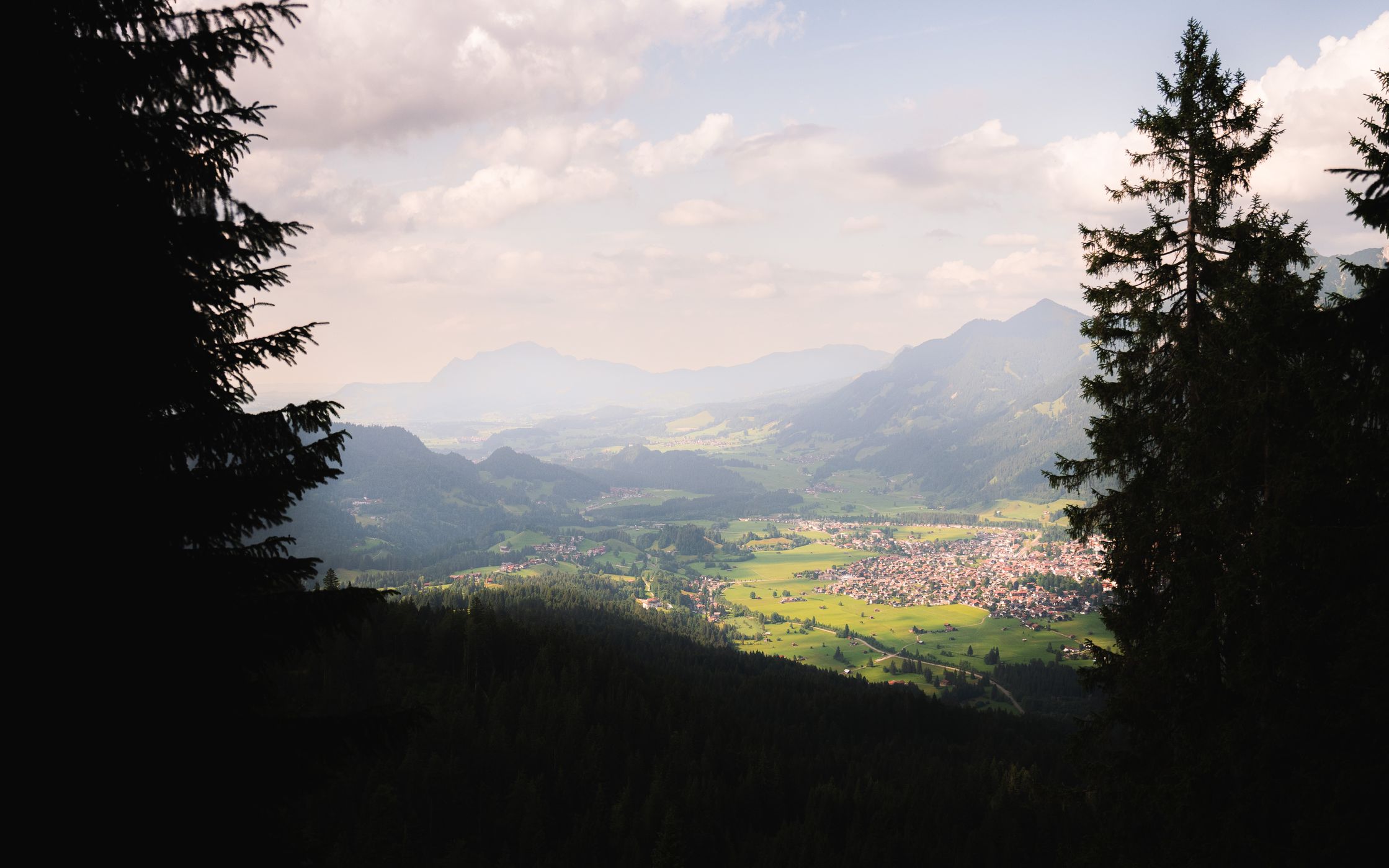 View towards Oberstdorf, Germany