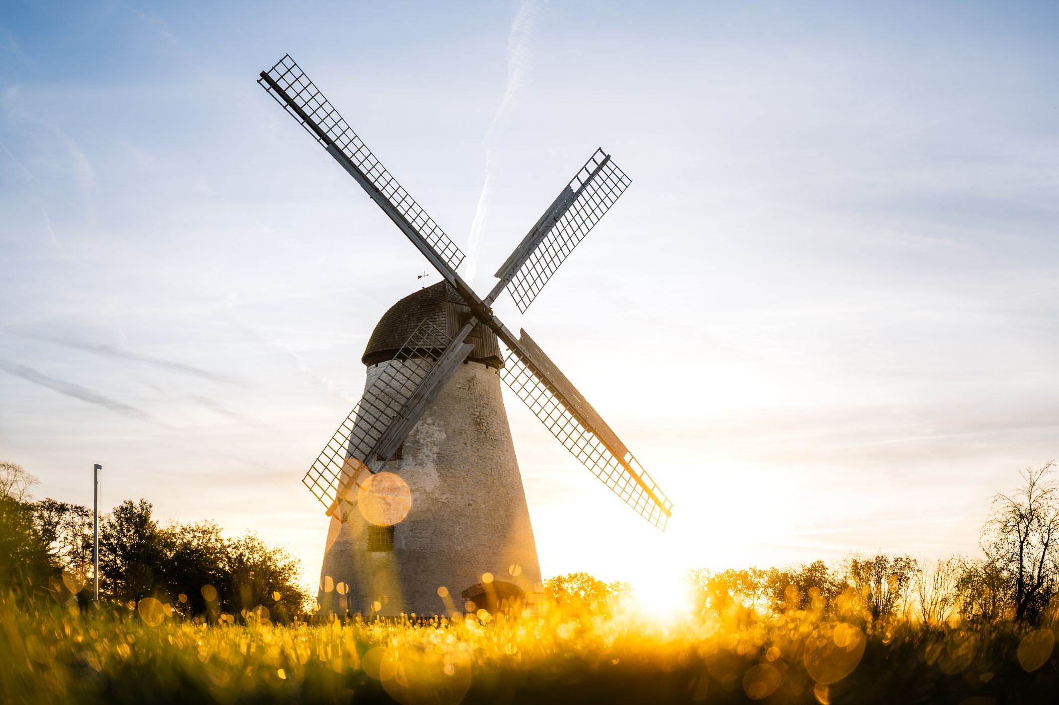 Windmühle auf dem Höxberg (Front), Germany
