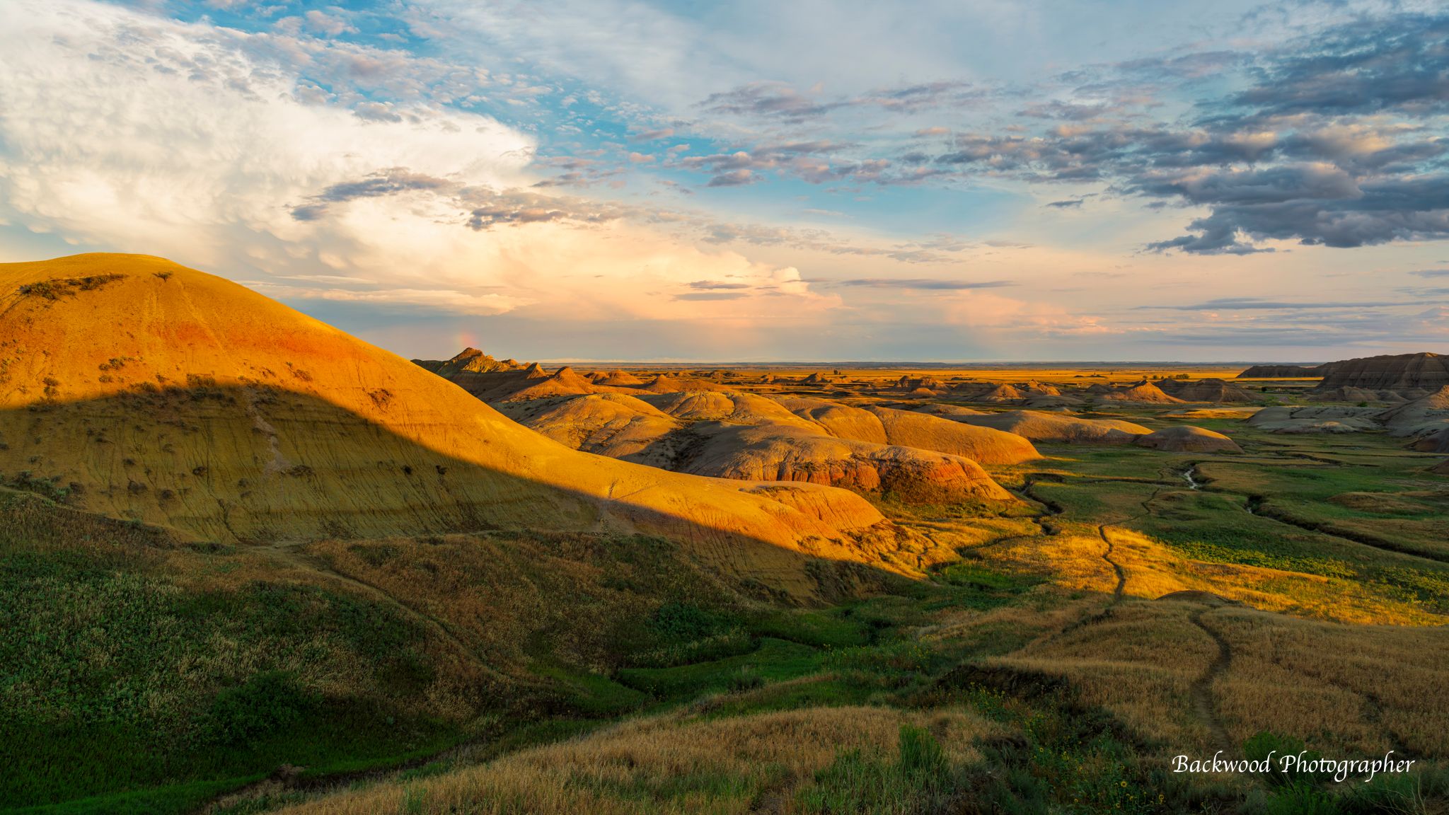 Yellow Hills of the Badlands, USA