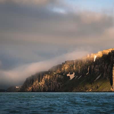 Alkefjellet Overview (From Boat), Svalbard & Jan Mayen Islands