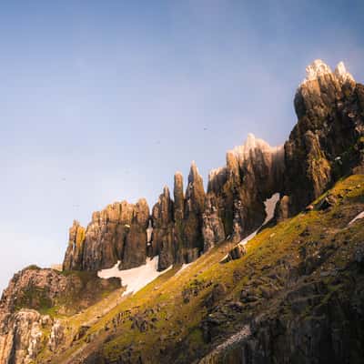 Alkefjellet Sea Cliffs, Svalbard & Jan Mayen Islands