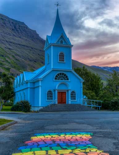 Blue Church at Seydisfjordur