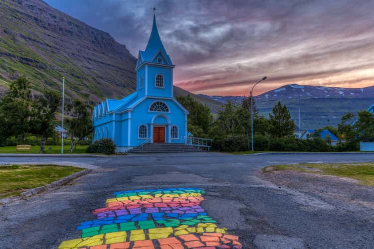 Blue Church at Seydisfjordur