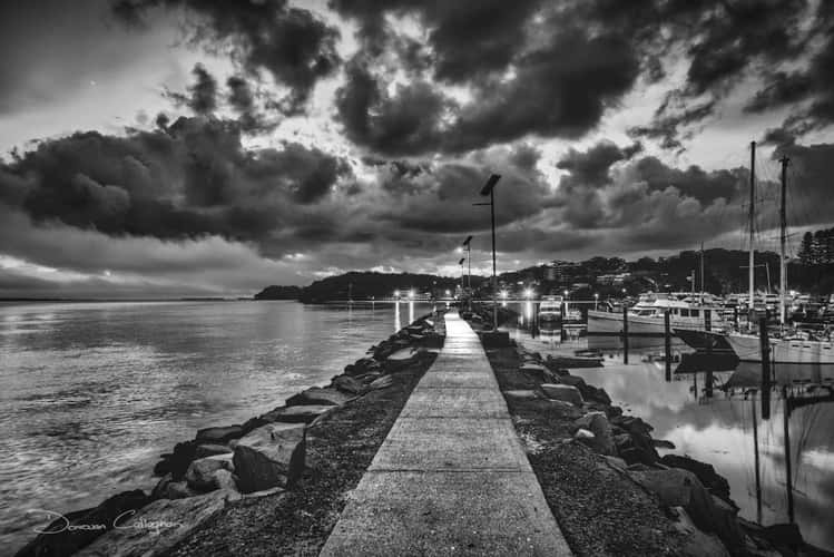 Break water , Nelson Bay, NSW
