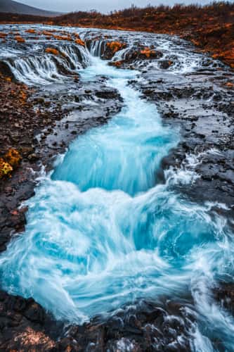 Bruarfoss Waterfall