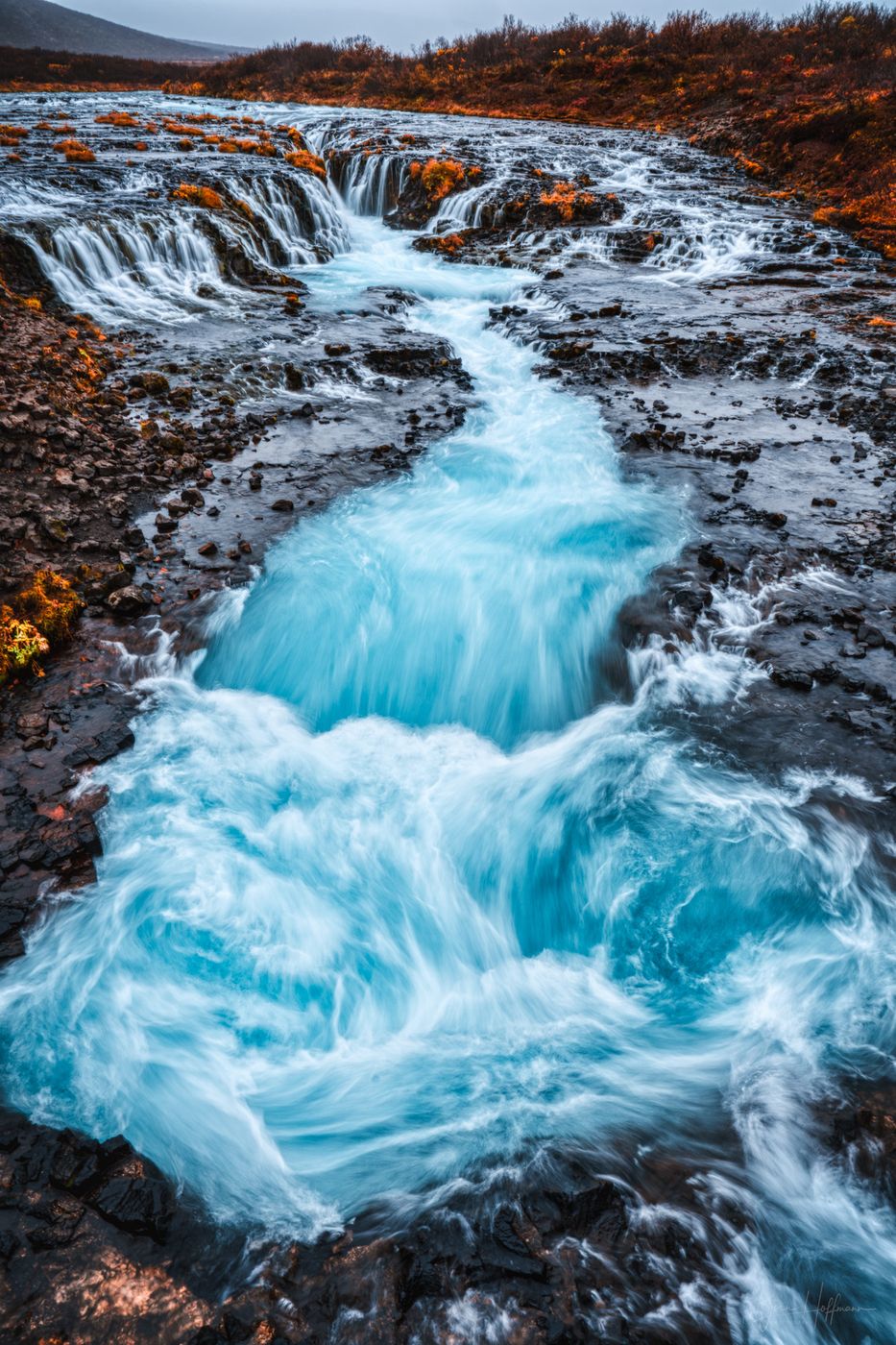 Bruarfoss Waterfall, Iceland