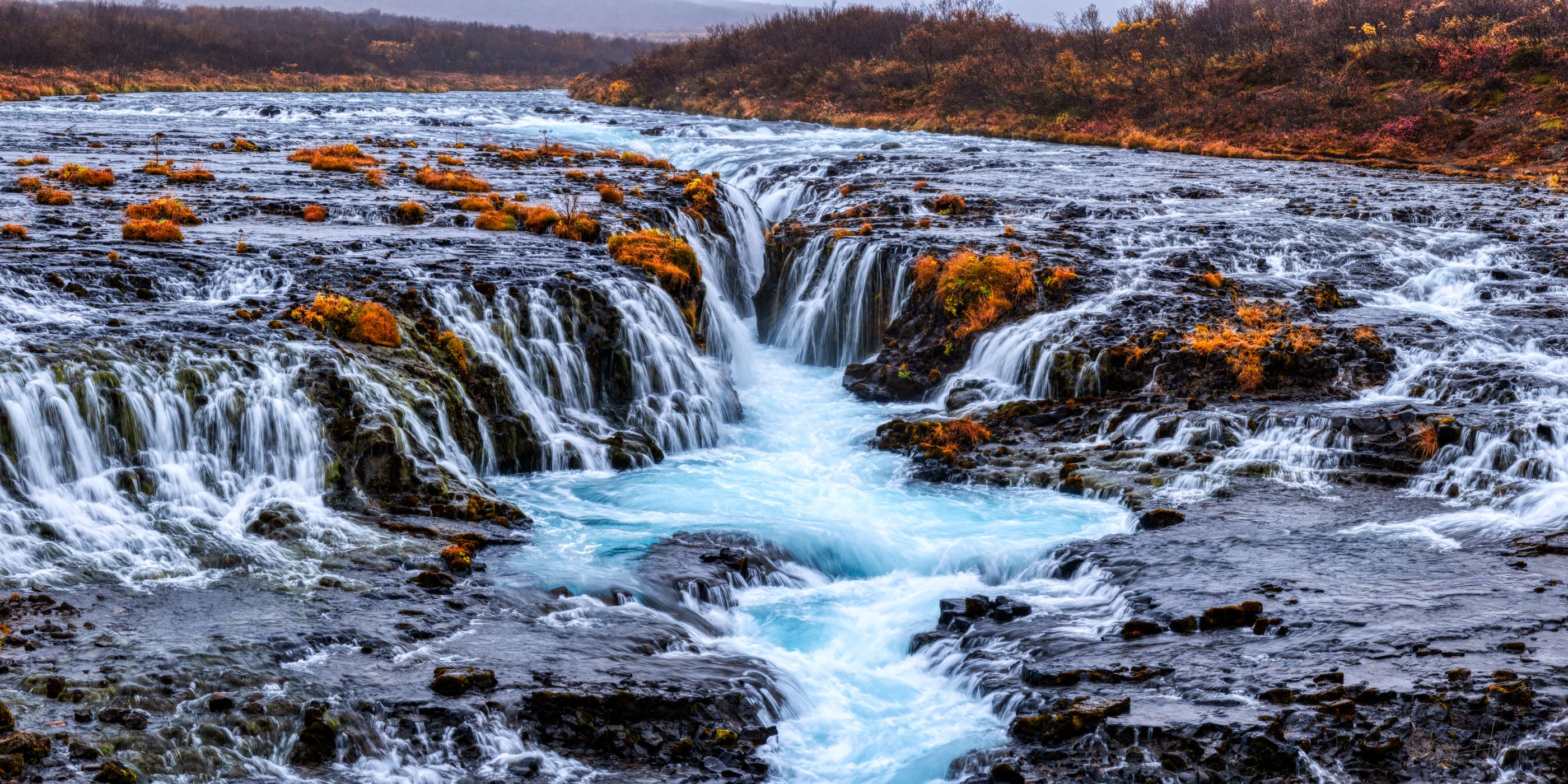 Bruarfoss Waterfall, Iceland