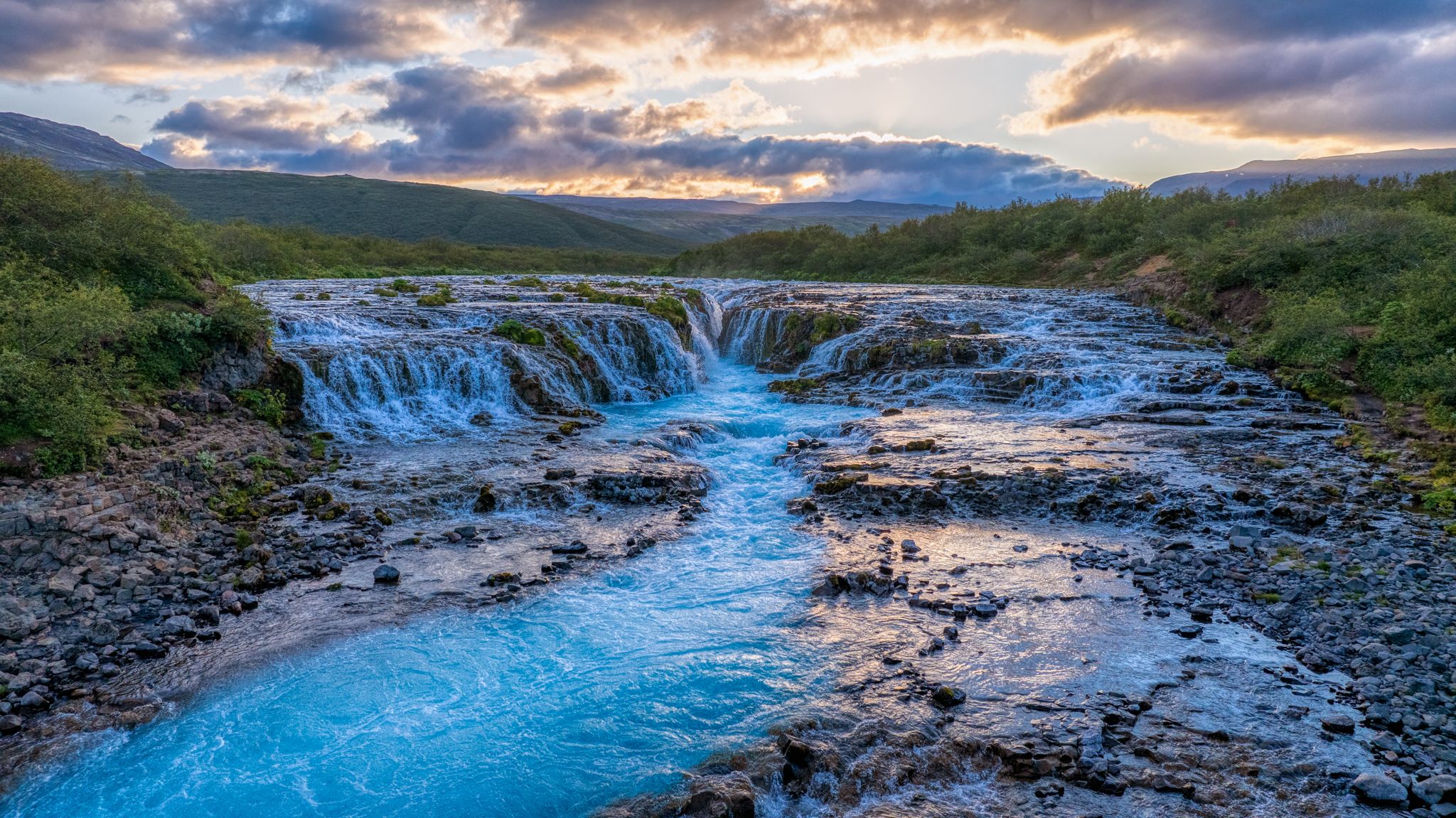 Bruarfoss Waterfall, Iceland